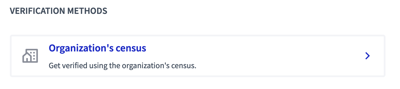 Organization’s census in participant’s accounts