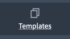 Pages: Access templates panel