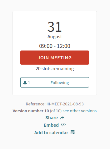 Join a meeting sidebar button