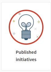 Published initiatives badge