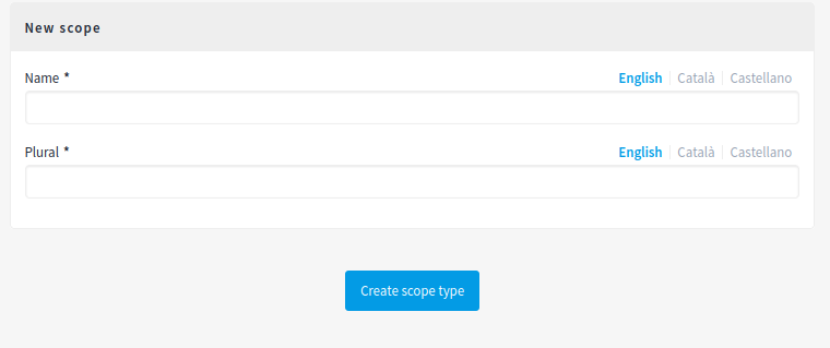 New scope type form