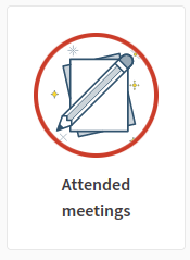 Attended meetings badge