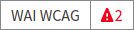WCAG error badge