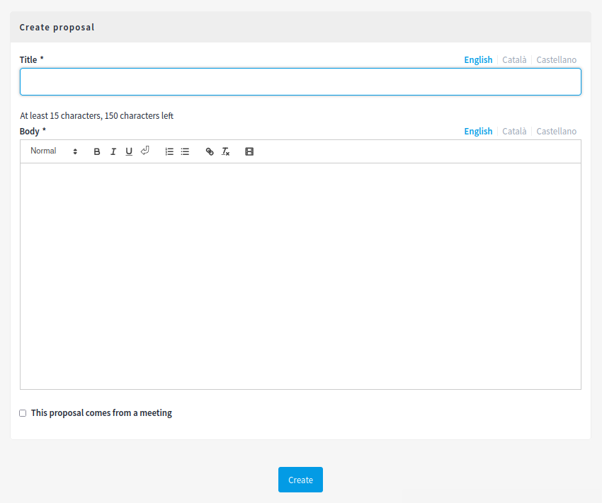 New proposal form - default (official proposals)