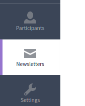 Newsletter admin menu