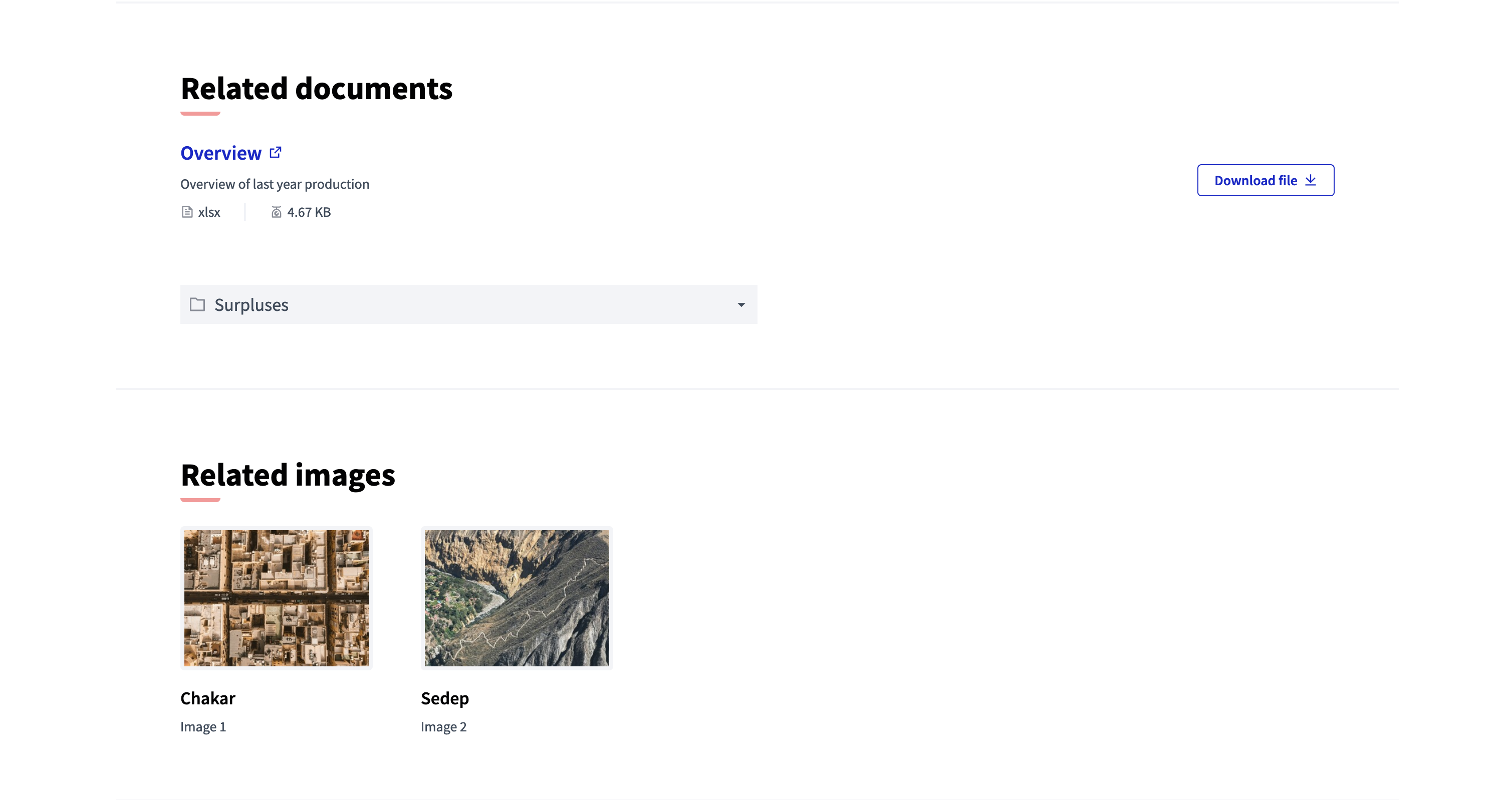 View the attachments in the public interface